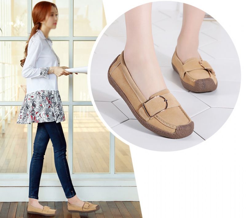 Naisten Nena Loafer -kengät - Beige
