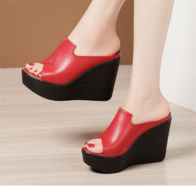 Naisten Ornella Wedge Platform -sandaalit - Musta