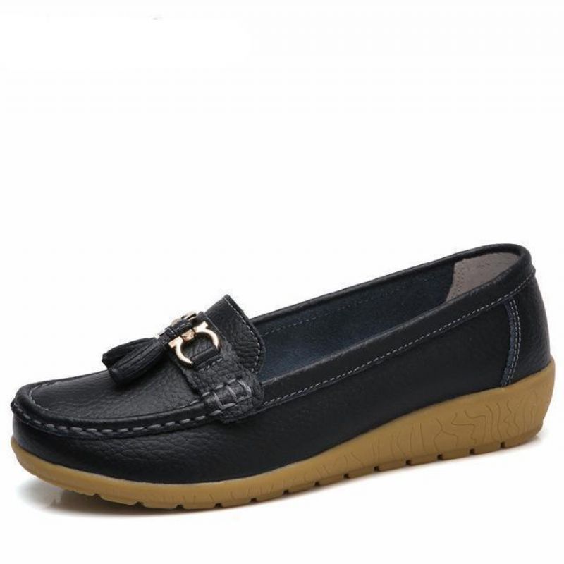 Naisten Pola Loafer-slip On Mustat Kengät - Musta