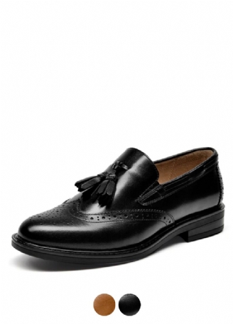 Naisten Polaco Slip-on Nahkaiset Loafer Mustat Kengät