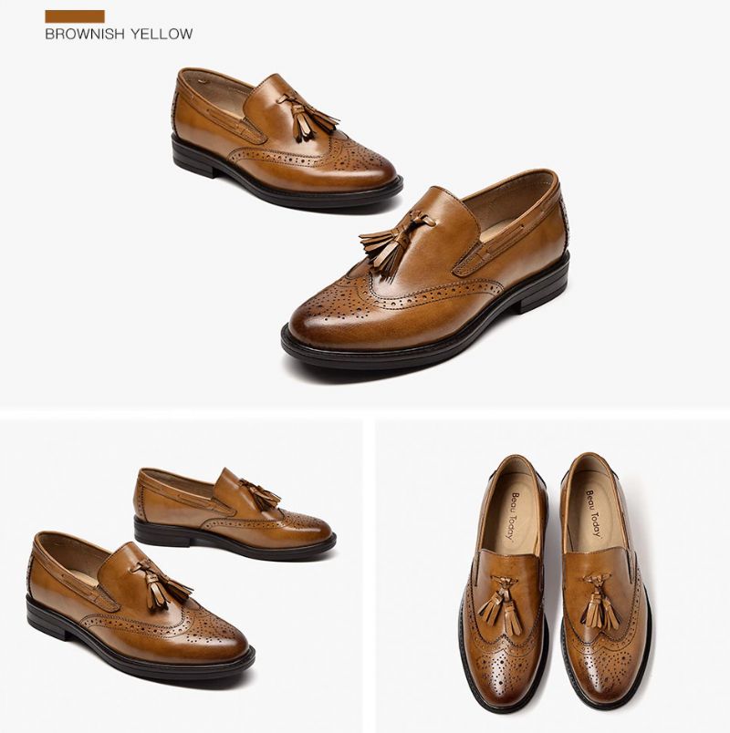 Naisten Polaco Slip-on Nahkaiset Loafer Mustat Kengät - Musta