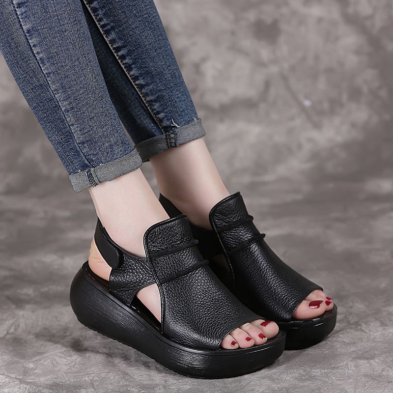 Naisten Raiza Peep Toe -sandaalit - Musta