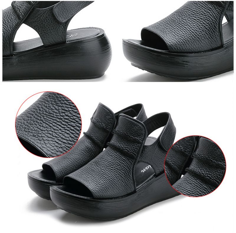 Naisten Raiza Peep Toe -sandaalit - Musta