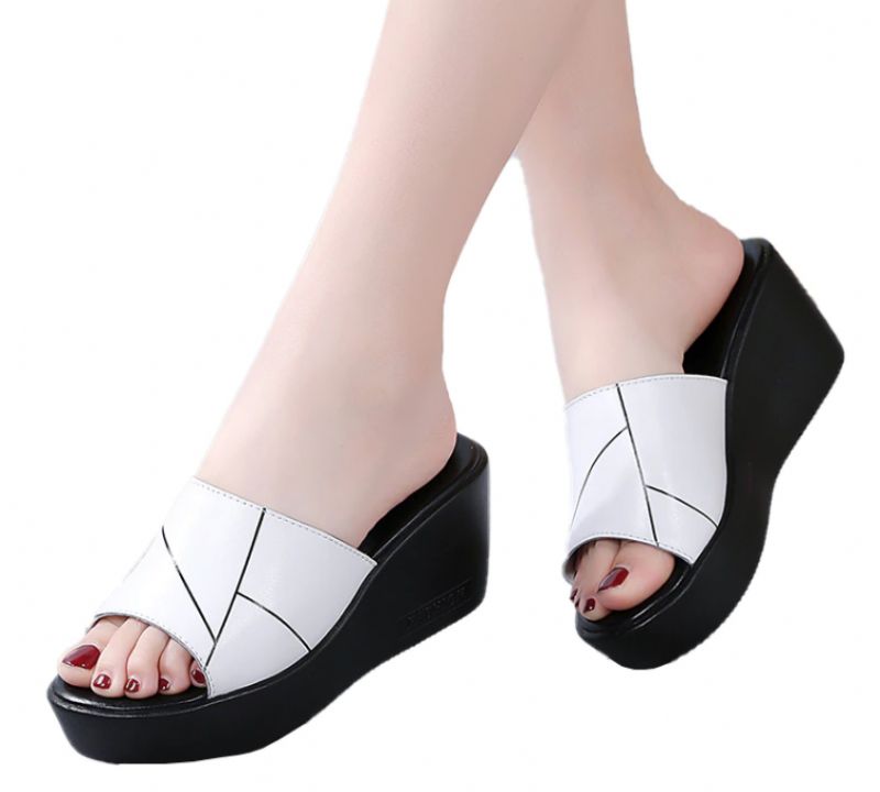 Naisten Rayuela Wedges Platform Sandaalit - Valkoinen