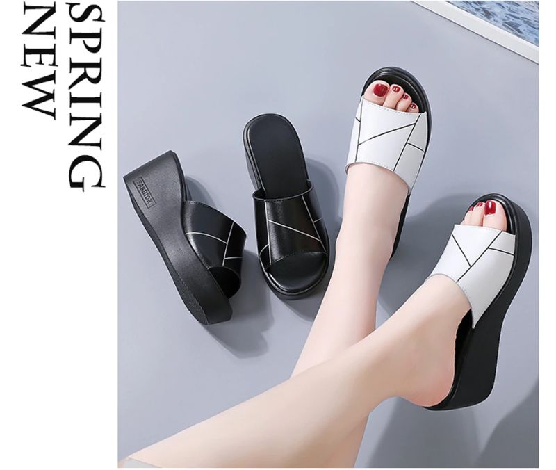 Naisten Rayuela Wedges Platform Sandaalit - Valkoinen