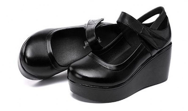 Naisten Scarlett Platform Wedges -kengät - Musta
