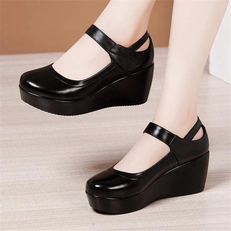Naisten Scarlett Platform Wedges -kengät - Musta