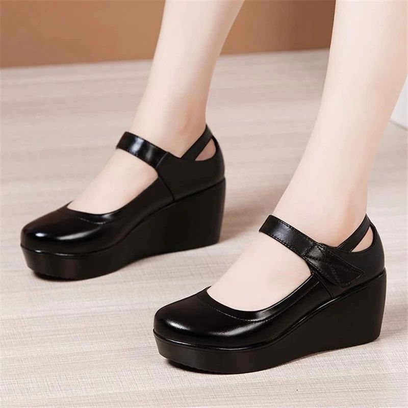 Naisten Scarlett Platform Wedges -kengät - Musta
