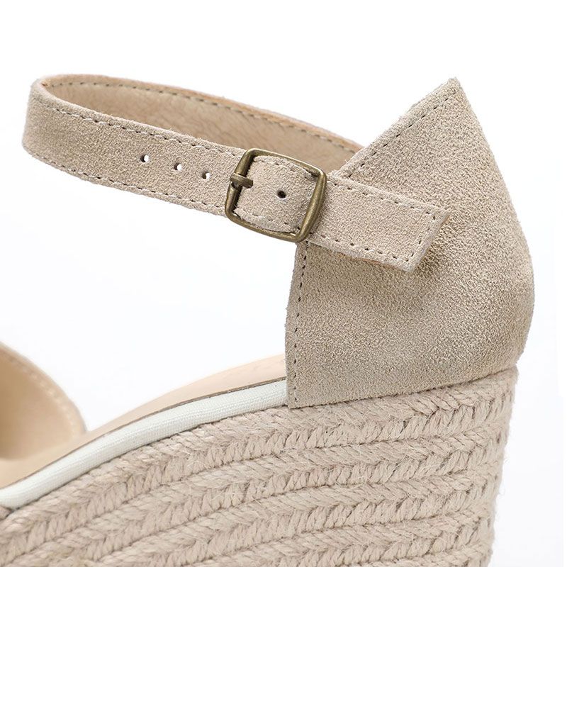Naisten Ursula Wedge Heel -sandaalit - Musta 4 Tuumaa