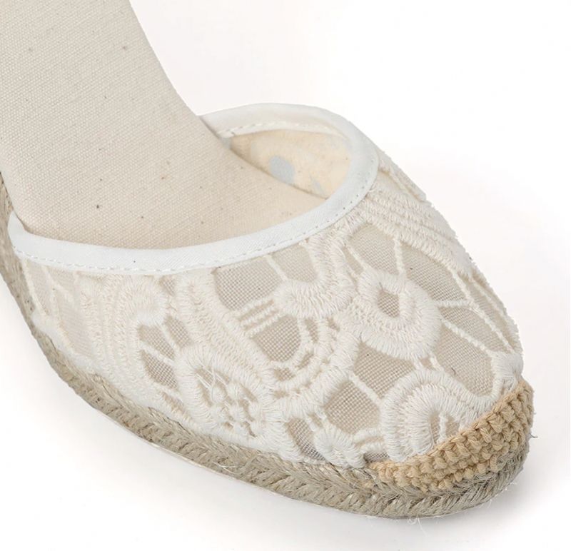 Nanda Wedges - Valkoinen Pitsi