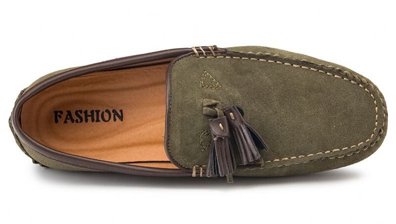Ned Miesten Loafers Vapaa-ajan Kengät - Oliivi