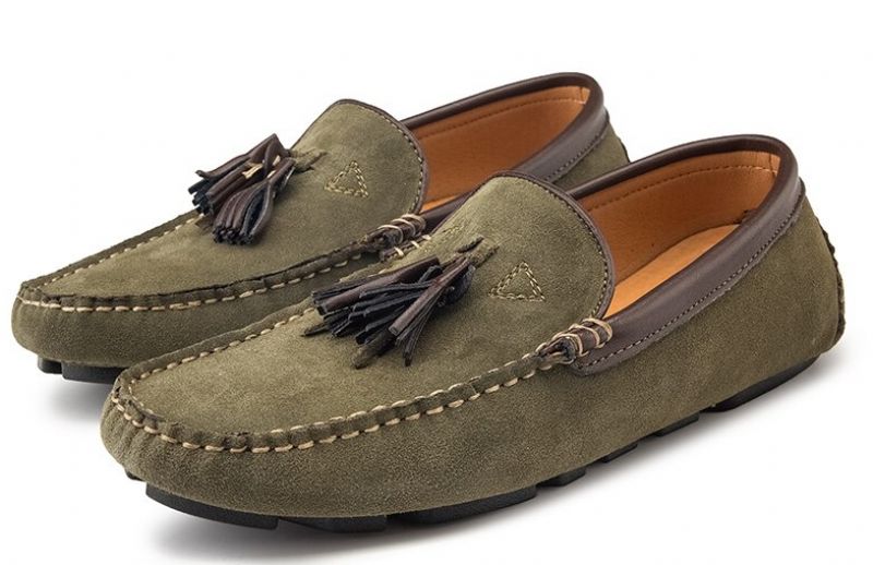 Ned Miesten Loafers Vapaa-ajan Kengät - Oliivi