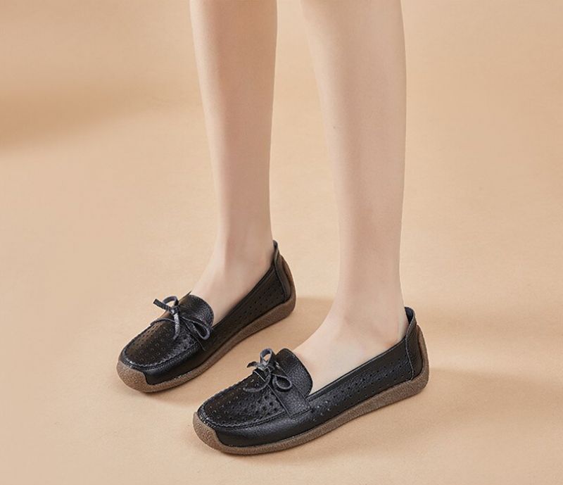 Nicole Naisten Kesäiset Slip-on Loafer Mustat Kengät - Musta