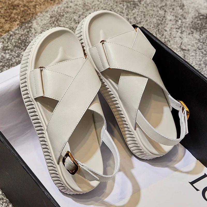 Nicole Naisten Korkealaatuiset Sandaalit - Beige