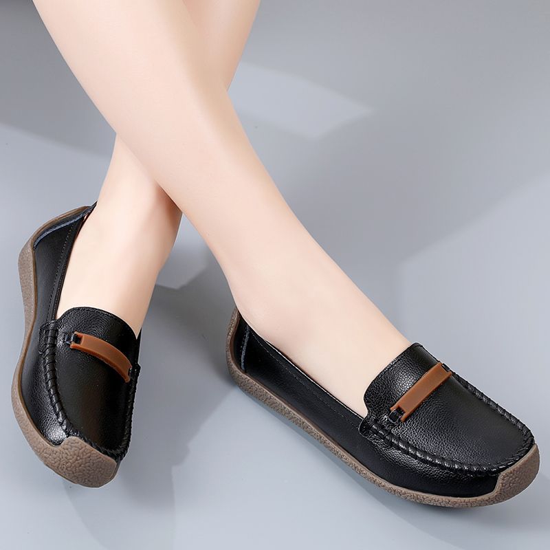 Nicolina Naisten Hengittävät Nahkaiset Loafer-kengät - Valkoinen Hollow