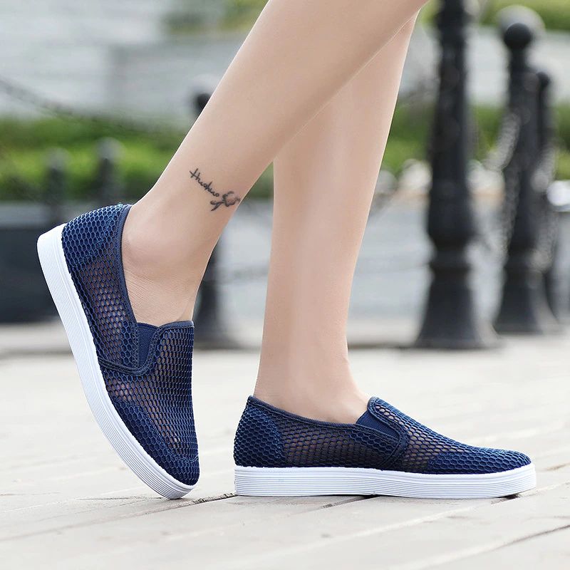 Ninel Naisten Muoti Litteät Hengittävät Loafers-kengät - Pinkki