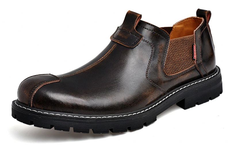 Noe Miesten Slip-on Oxford - Musta