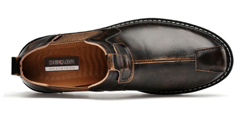 Noe Miesten Slip-on Oxford - Musta
