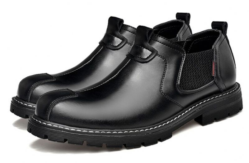 Noe Miesten Slip-on Oxford - Musta
