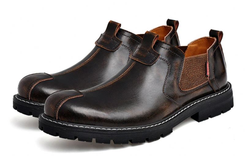 Noe Miesten Slip-on Oxford - Musta