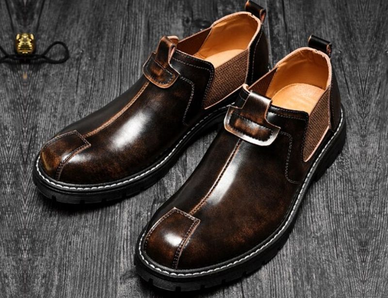 Noe Miesten Slip-on Oxford - Musta