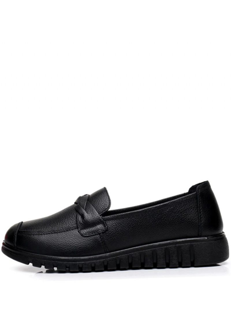 Olga Naisten Vapaa-ajan Nahkaiset Loafer-kengät