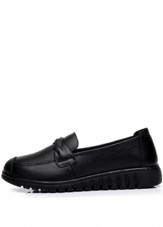 Olga Naisten Vapaa-ajan Nahkaiset Loafer-kengät