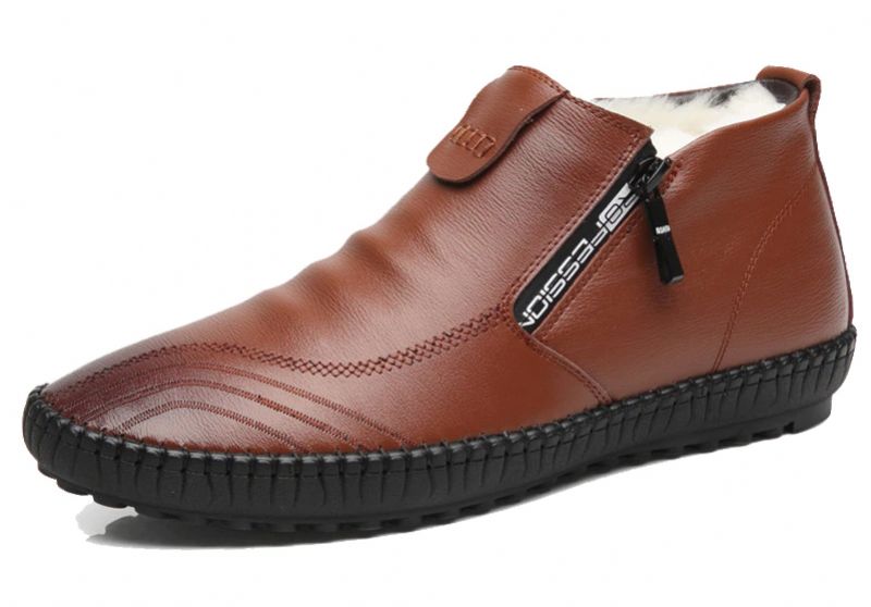 Olimar Miesten Loafers Lumikengät - Ruskea
