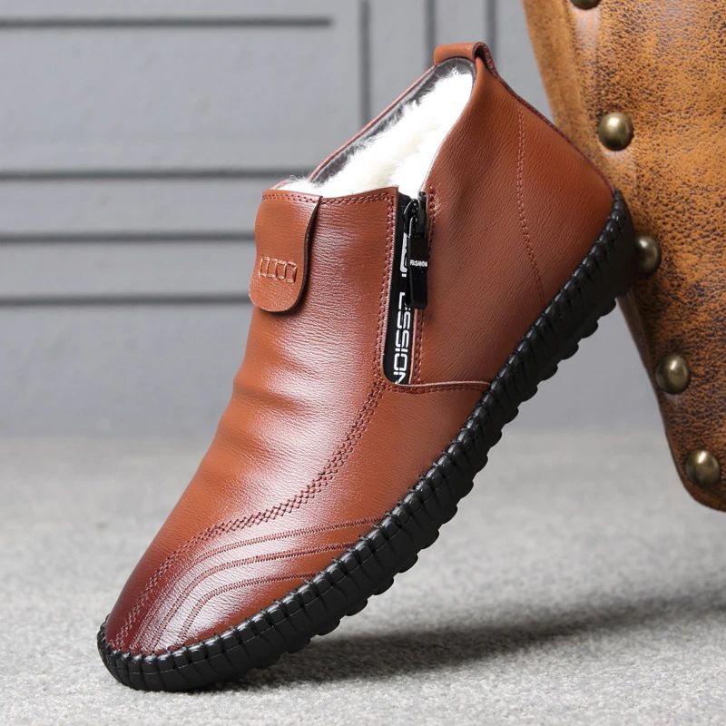 Olimar Miesten Loafers Lumikengät - Ruskea