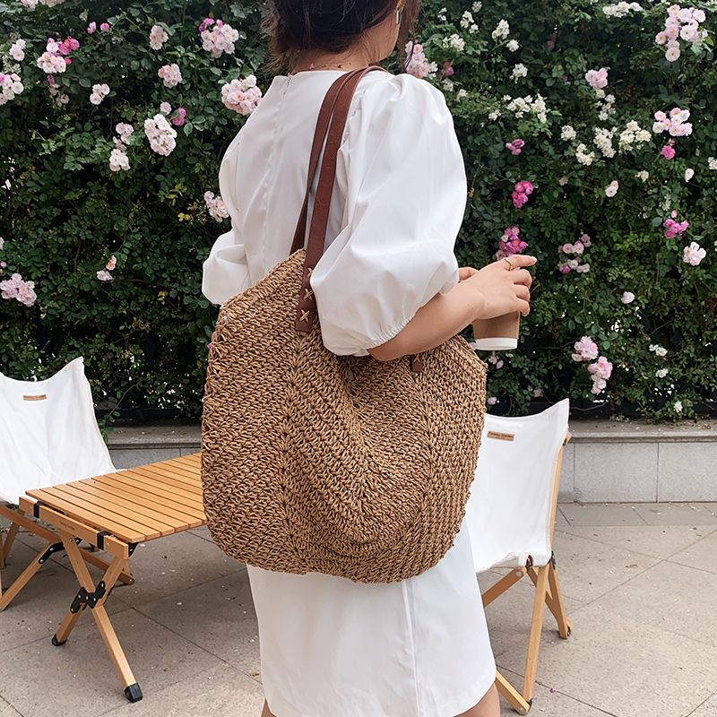 Oliver Naisten Käsilaukku Woven Beach - Khaki