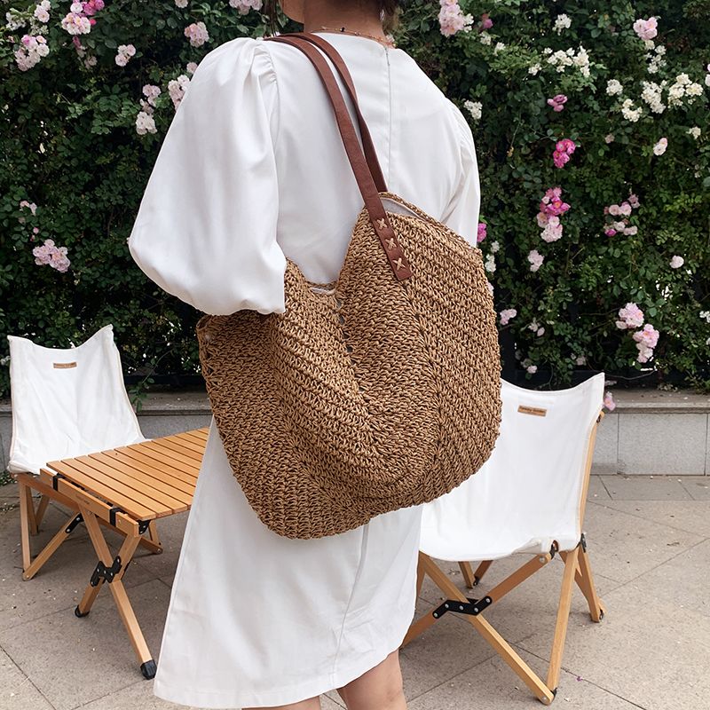 Oliver Naisten Käsilaukku Woven Beach - Khaki