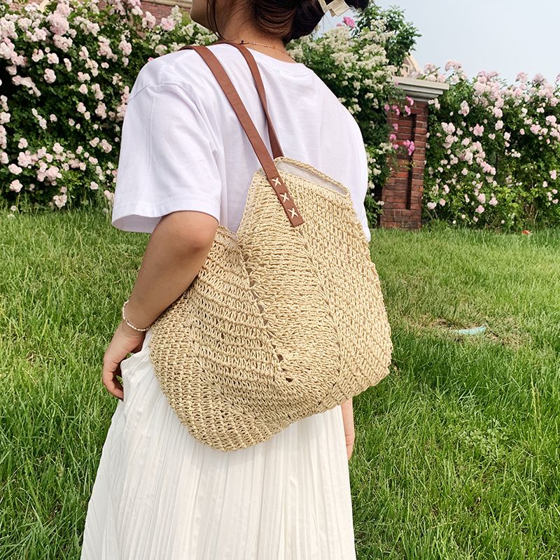 Oliver Naisten Käsilaukku Woven Beach - Khaki