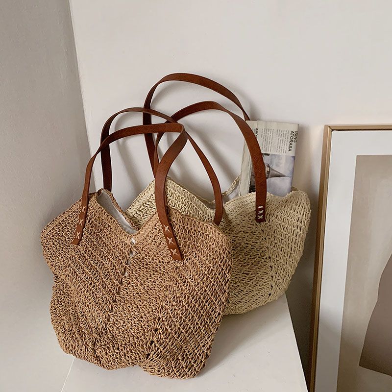Oliver Naisten Käsilaukku Woven Beach - Khaki