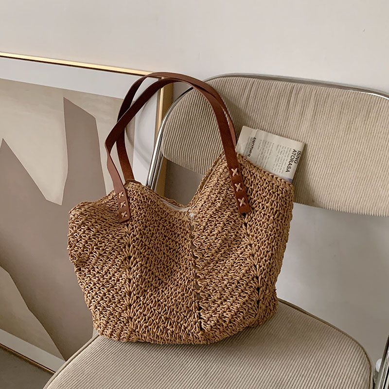 Oliver Naisten Käsilaukku Woven Beach - Khaki