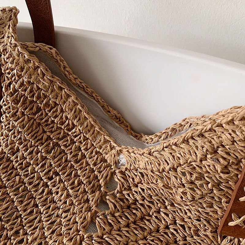 Oliver Naisten Käsilaukku Woven Beach - Khaki