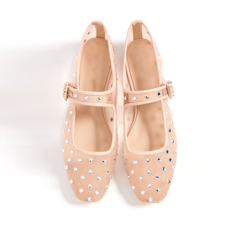 Oralia Naisten Tekojalokivibalettiasunnot - Beige