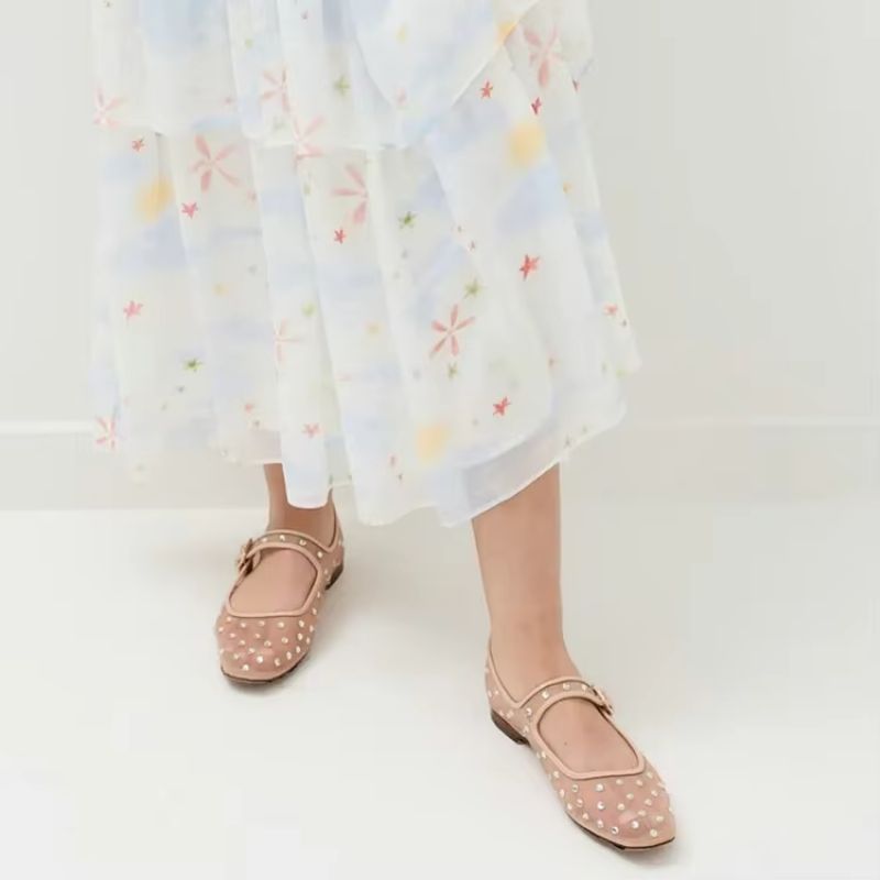 Oralia Naisten Tekojalokivibalettiasunnot - Beige
