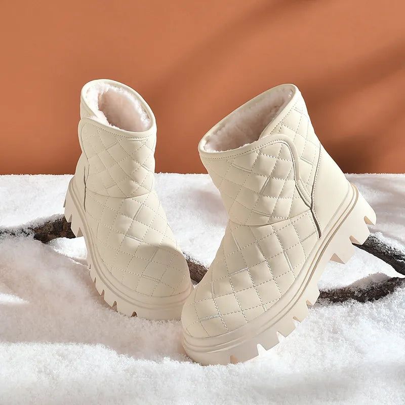 Oriana Naisten Lumisaappaat - Beige