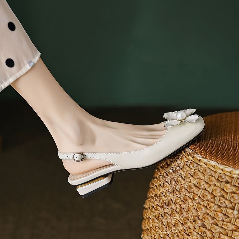 Oriana Naisten Matalakorkoiset Sandaalit - Beige