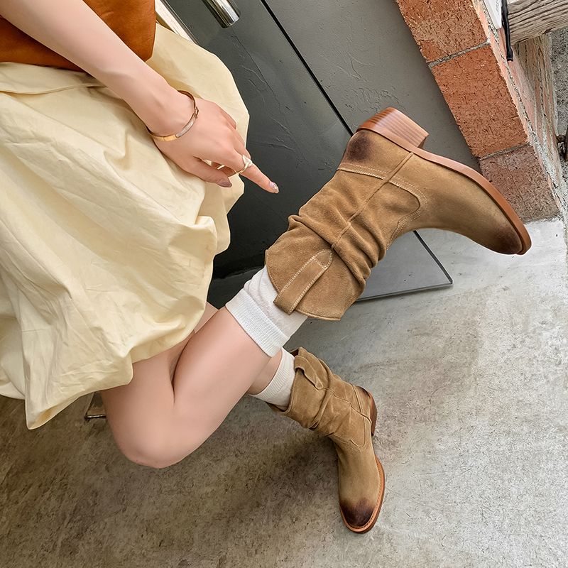 Oriana Naisten Western Cowboy -saappaat - Ruskea