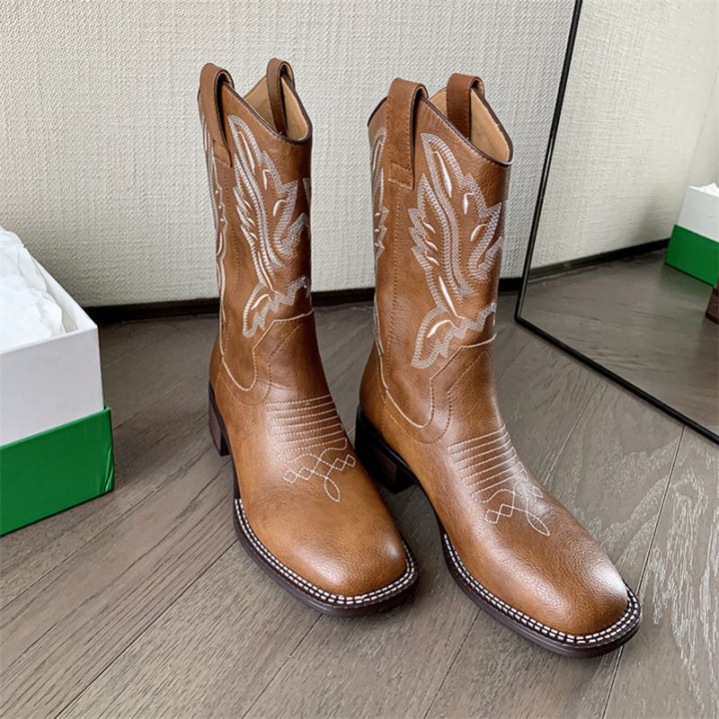 Orlandin Naisten Western-saappaat - Ruskea