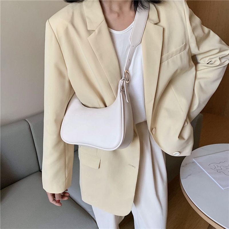 Orlyn Naisten Käsilaukku Pieni Nahkainen Crossbody - Valkoinen