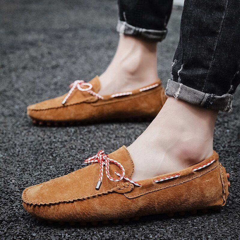 Oswaldo Miesten Mokkanahkainen Loafer - Khaki 1