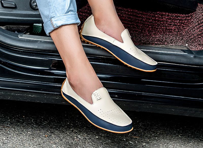 Otamendi Miesten Loafers Vapaa-ajan Kengät - Valkoinen