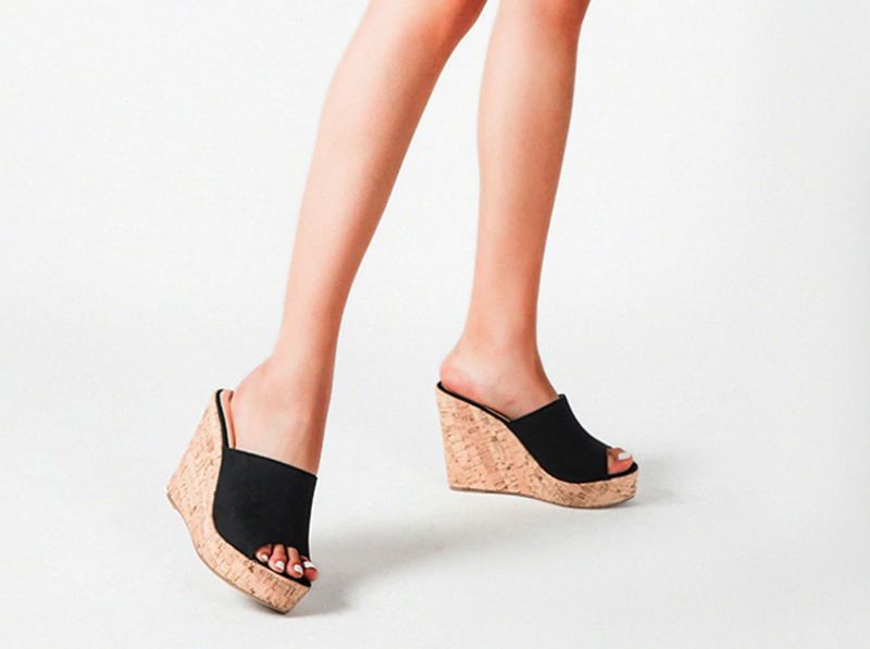 Palmira Wedges - Musta