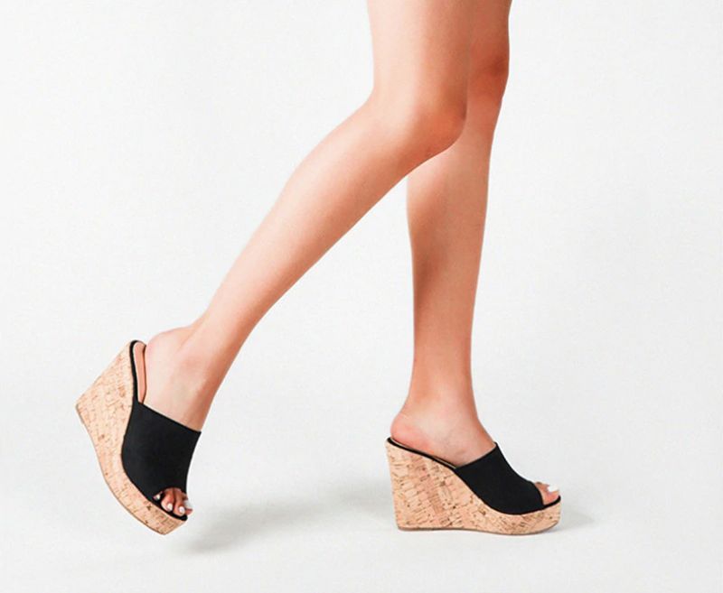 Palmira Wedges - Musta