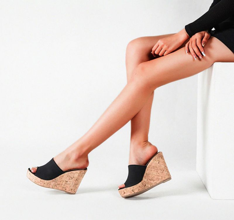 Palmira Wedges - Musta