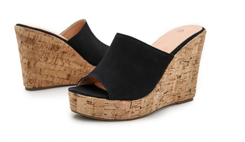 Palmira Wedges - Musta