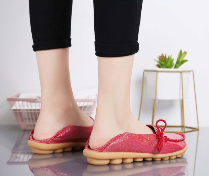 Patentoidut Litteät Mechin Naisten Loafer-kengät - Musta