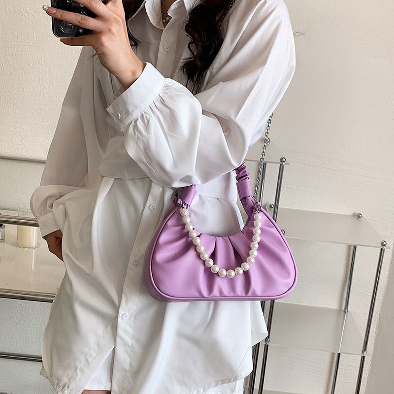 Perla Naisten Pieni Ja Ylellinen Crossbody Käsilaukku - Musta